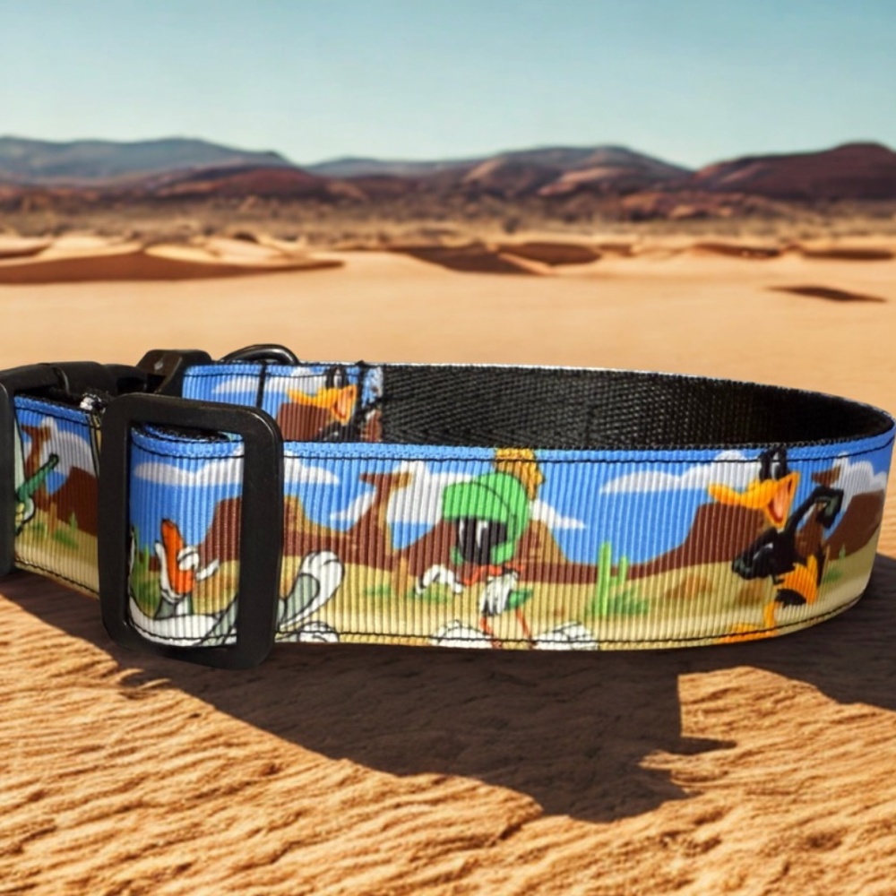 Handmade Looney Tunes Dog Collar